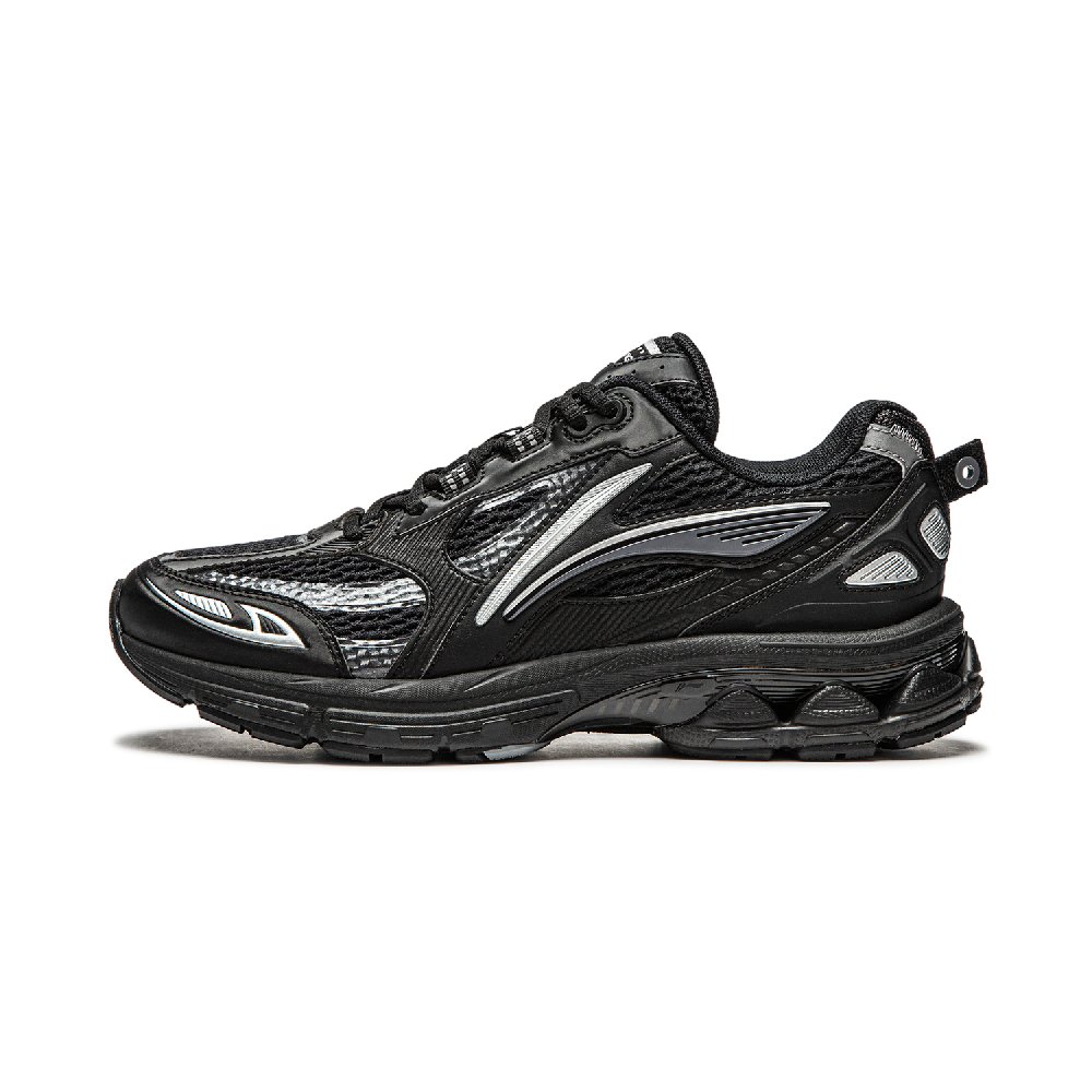 LiNing Shake 2.0 Wear-Resistant Slip-Resistant Low-Top Running Shoes Women's Black Silver
