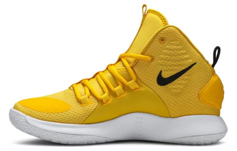 Nike Hyperdunk X Anti-Slip Wear-Resistant High-Top Basketball Shoes Men's Yellow White