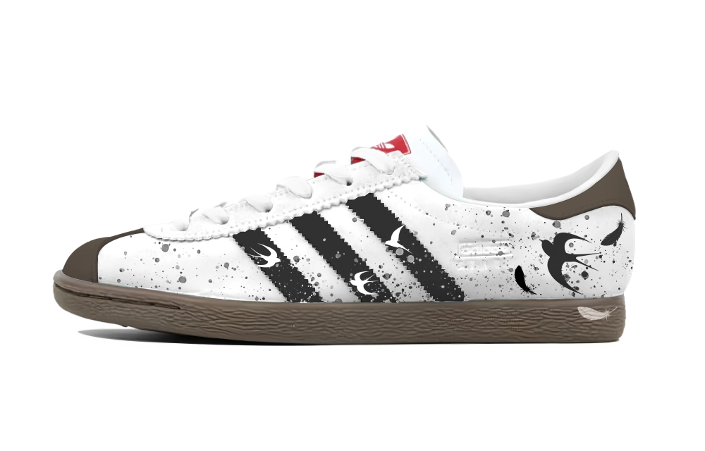 Adidas Originals Stadt Oat Shadow Low top German Army Trainers Unisex Black White