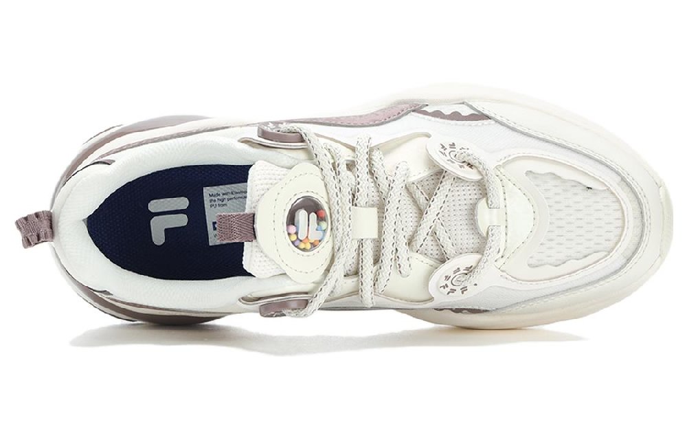 FILA FUSION Bubble Sneakers 'White Brown' Women's