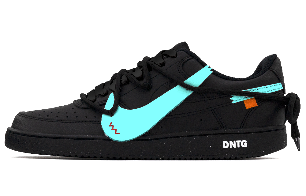 Nike Court Vision Low Cushioned Wear-Resistant Lightweight Low-Top Skateboard Shoes Unisex Tiffany Green