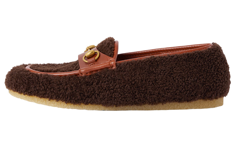 GUCCI Horsebit Loafers Men's Brown
