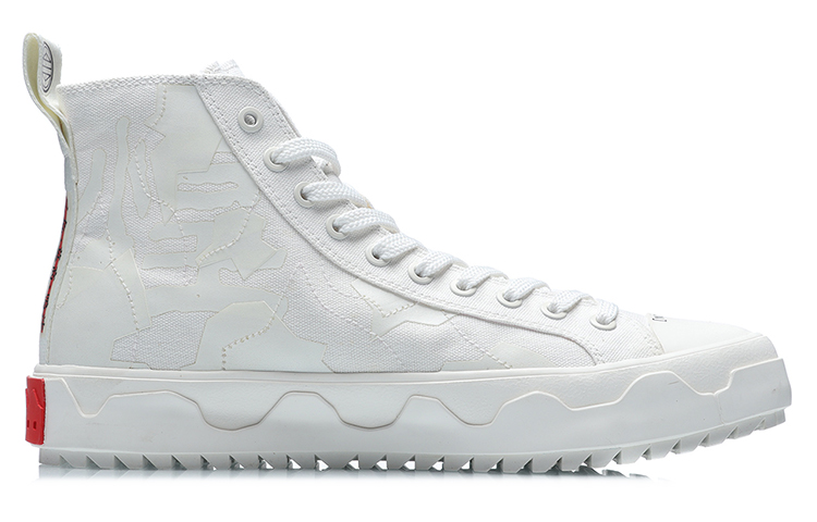 LiNing CF High-Top Skateboard Shoes Unisex Ivory купить в интернет-магазине Yoocart с быстрой доставкой по России.