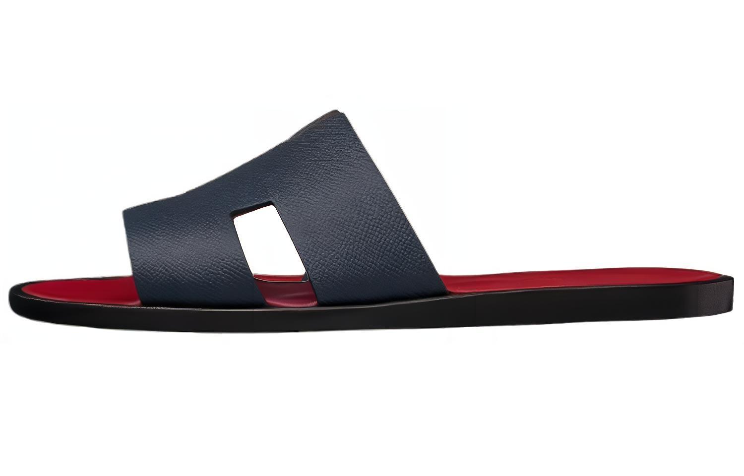 HERMES Izmir Slide Slippers Men's Blue Red