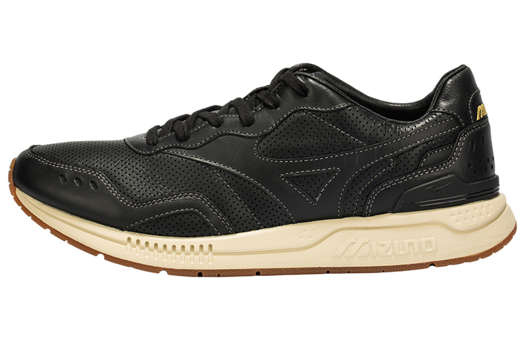 Mizuno Low Top Running Shoes Men's Black Beige White