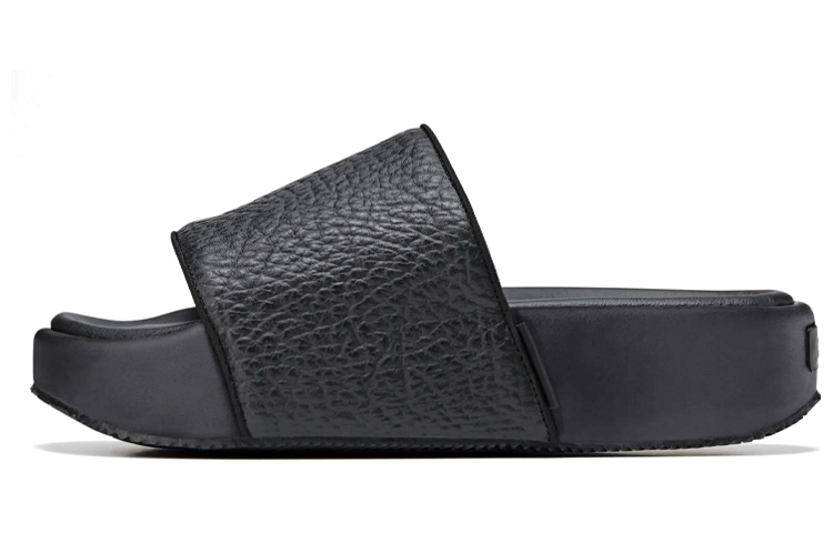 Adidas Y 3 Slides Tumbled Leather Black
