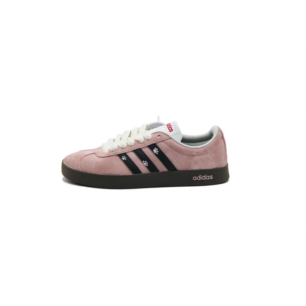 Adidas VL COURT 2.0 Abrasion Resistant Low top Skateboard Shoes Unisex Brick Red