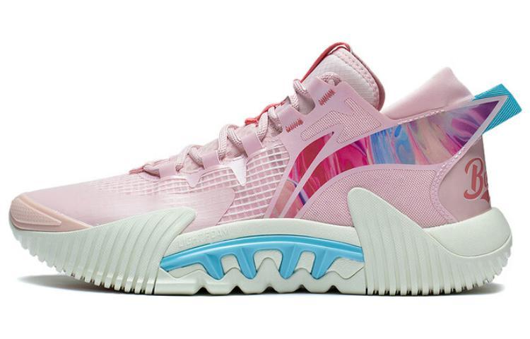 LiNing Badfive 2 Low Cushioning Anti-Slip And Wear-Resistant Low-Top Basketball Shoes Men's Pink