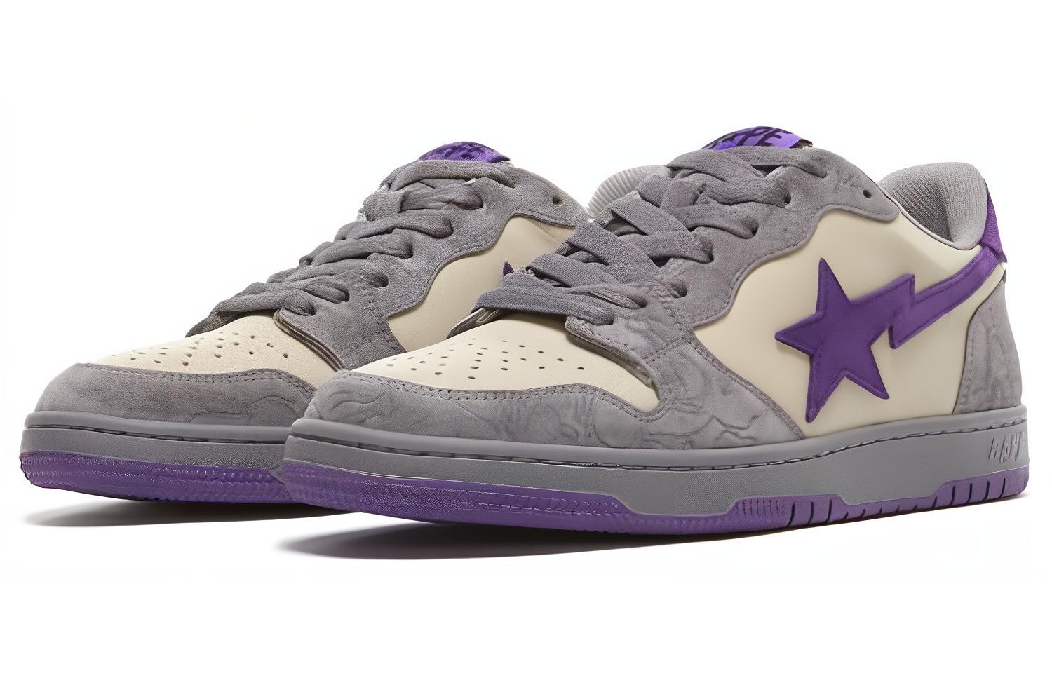 BAPE A BATHING APE Court Sta Mist Grey Royal Purple купить в интернет-магазине Yoocart с быстрой доставкой по России.