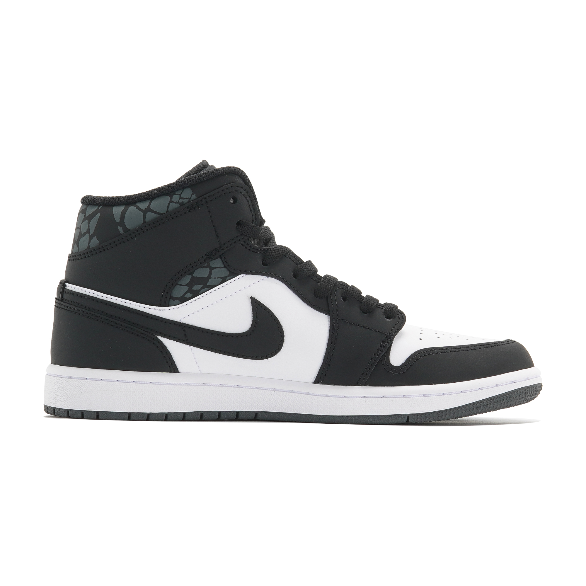 Jordan Air Jordan 1 Abrasion Resistant Mid Top Vintage Basketball Shoes Unisex Black White купить в интернет-магазине Yoocart с быстрой доставкой по России.