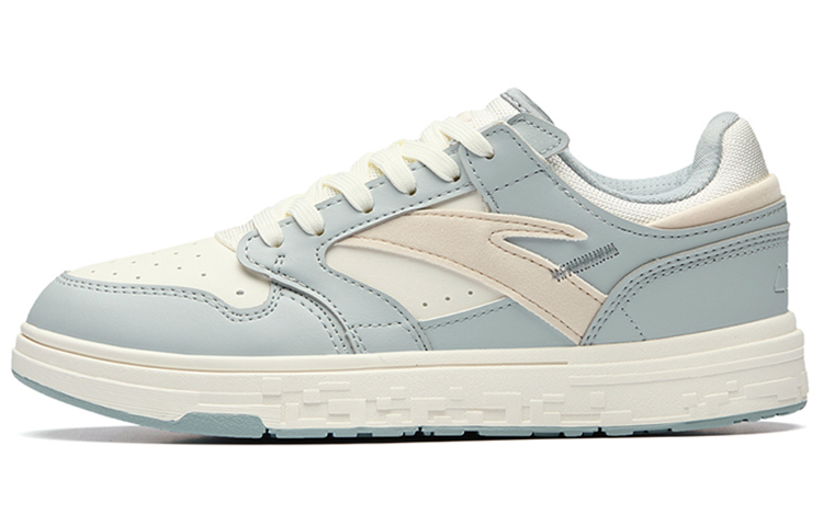 Anta Slip Resistant, Abrasion Resistant, Lightweight Low Top Skateboard Shoes Women's White Blue