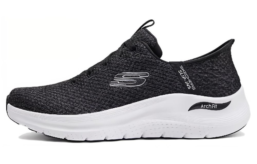 Skechers Low Top Running Shoes Men's Black White