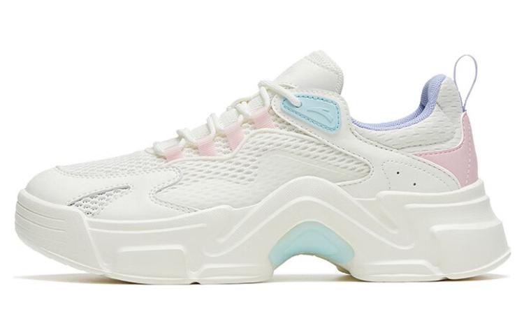 Anta Anti-Slip Wear-Resistant Low-Top Sports Casual Shoes Women's White Pink Blue
