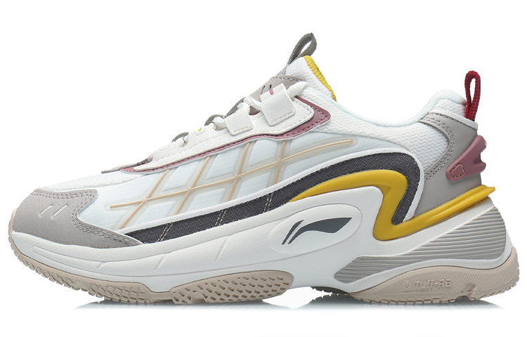LINING Casual Shoes Women's Low top White/Gray/Yellow