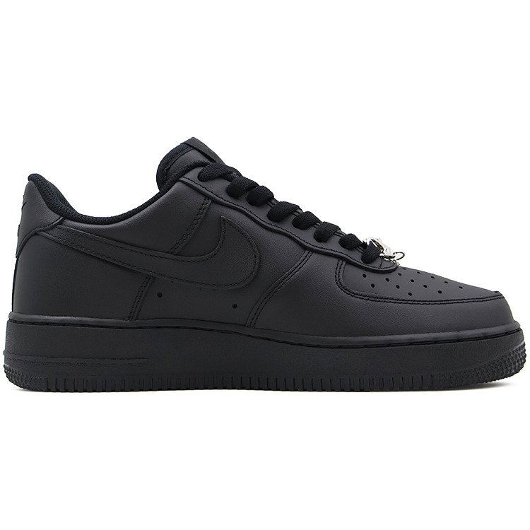Nike Air Force 1 Abrasion Resistant Low Top Skateboard Shoes Unisex Black
