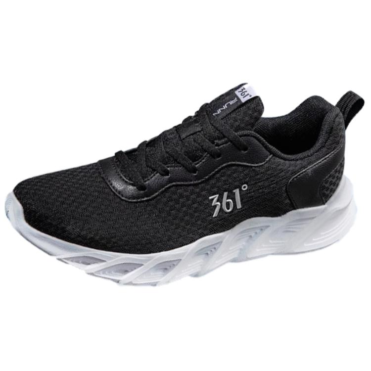 361° Cushioned Slip-Resistant Low-Top Running Shoes Women's Black White