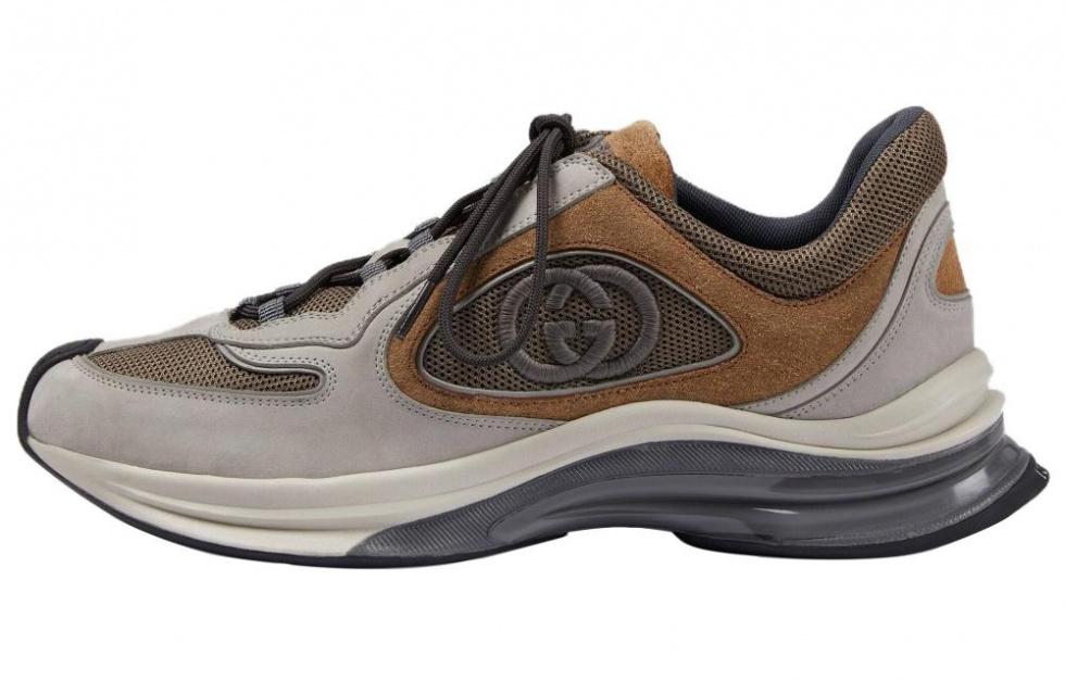 GUCCI Run Sneaker 'Light Grey Brown'