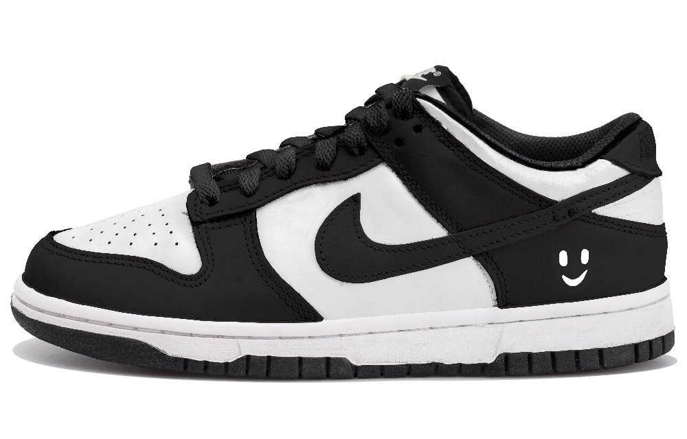 Nike Dunk Slip Resistant Low Top Skateboard Shoes Unisex Black White