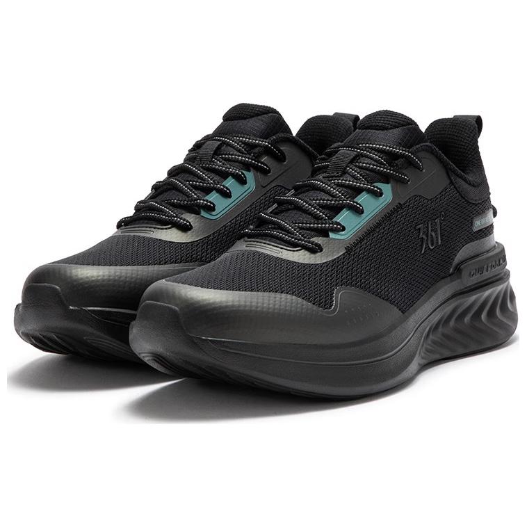 361° Hydrogen Wings Shock Absorbers With Slip Resistant Features Low Top Running Shoes Men's Black