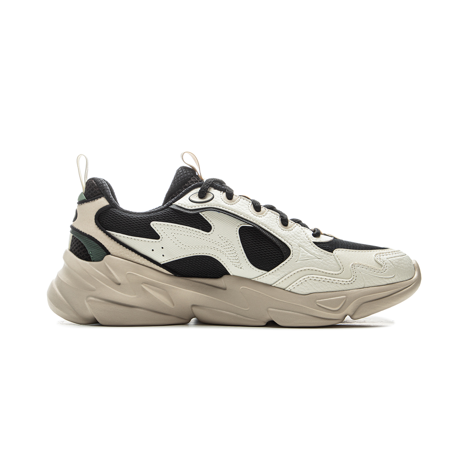 LiNing Clouds Cushioning Anti-Slip And Wear-Resistant Support Low-Top Chunky Sneakers Men's White Black купить в интернет-магазине Yoocart с быстрой доставкой по России.