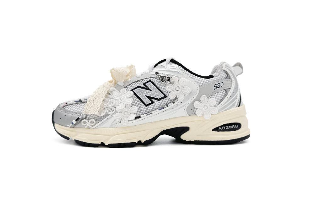 New Balance NB 530 Running Shoes Unisex Low-Top White Gray/Beige