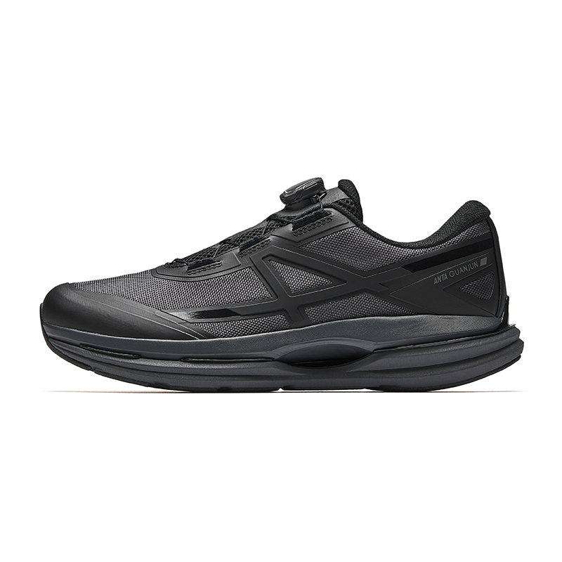 Anta All-weather Cushioned Slip-Resistant Abrasion-Resistant Low-Top Casual Running Shoes Men's Gray Black