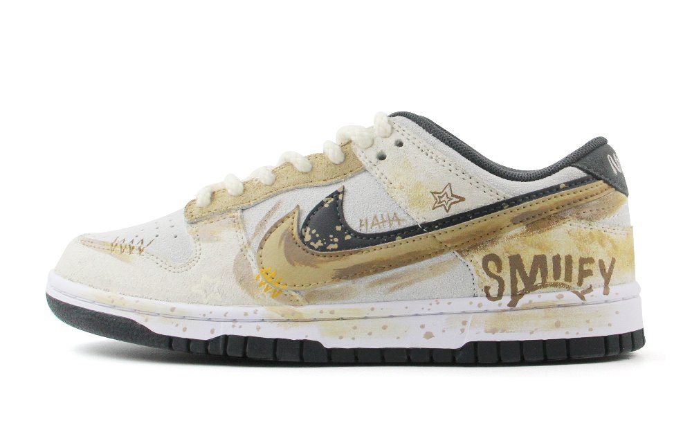 Nike Dunk Anti Slip Wear Resistant Low Top Skateboard Shoes Unisex White