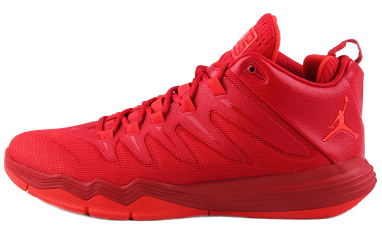 Jordan CP3 9 Cushioning Slip Resistant Coverage Lightweight Rebound Mid Top Basketball Shoes Men's Red