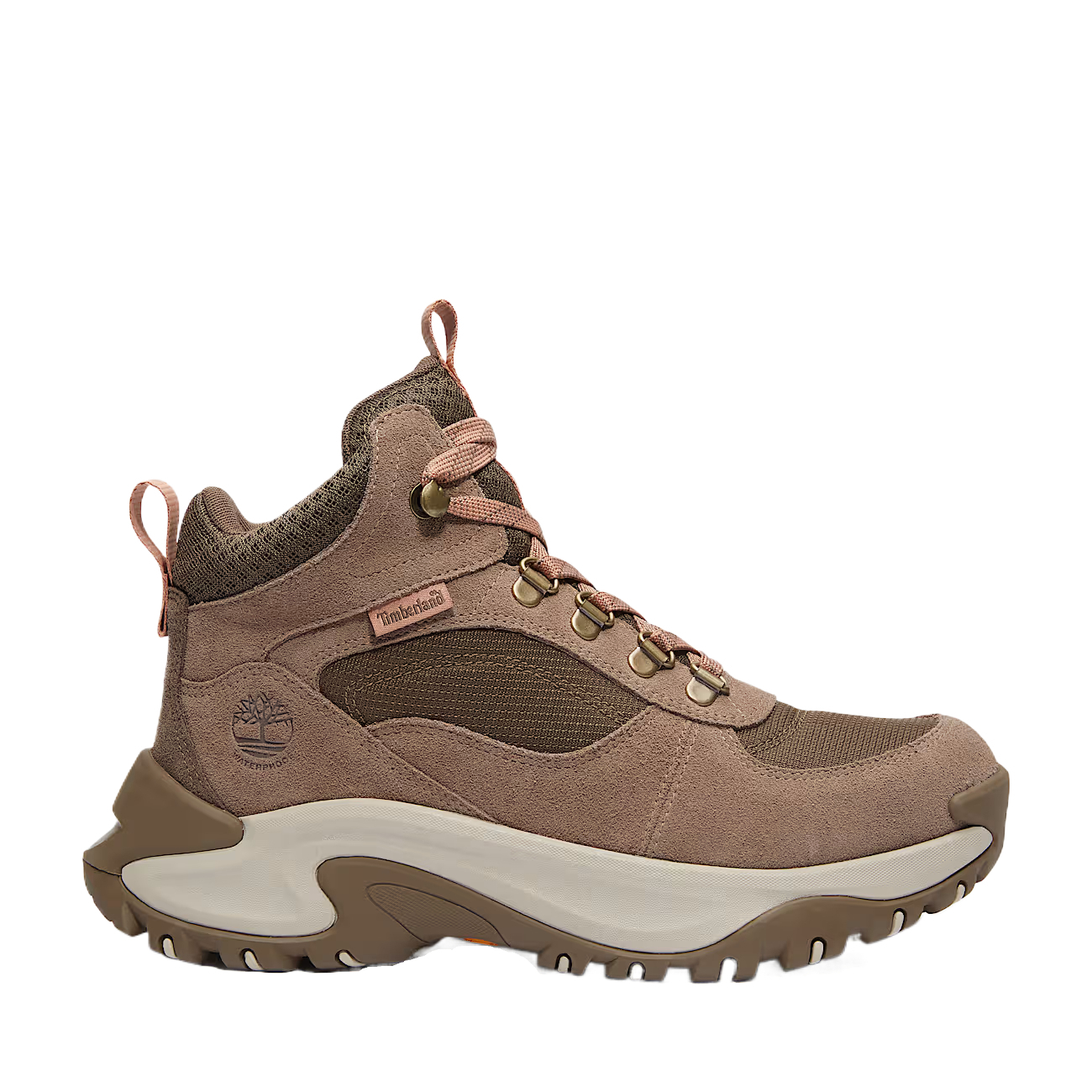 Timberland Maddsen Wear resistant And Waterproof High top Mountaineering Hiking Shoes Women's Umber
