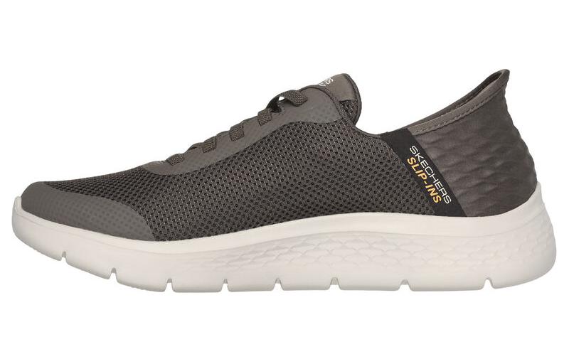 Skechers Go Walk Fle Low Top Running Shoes Men's Brown