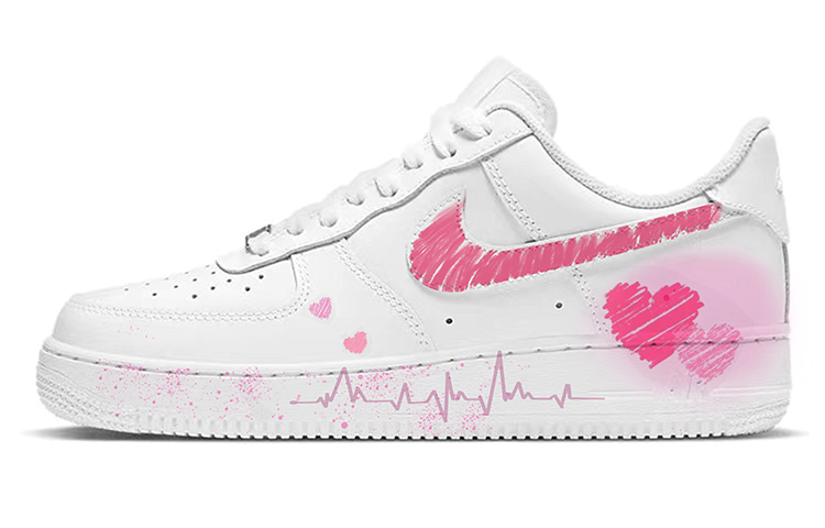 Nike Air Force 1 Low-Top Skateboard Shoes Men's Pure White