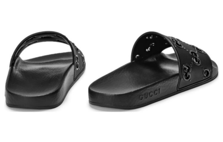 GUCCI Women's Rubber Gg Slide 'Black' Women's