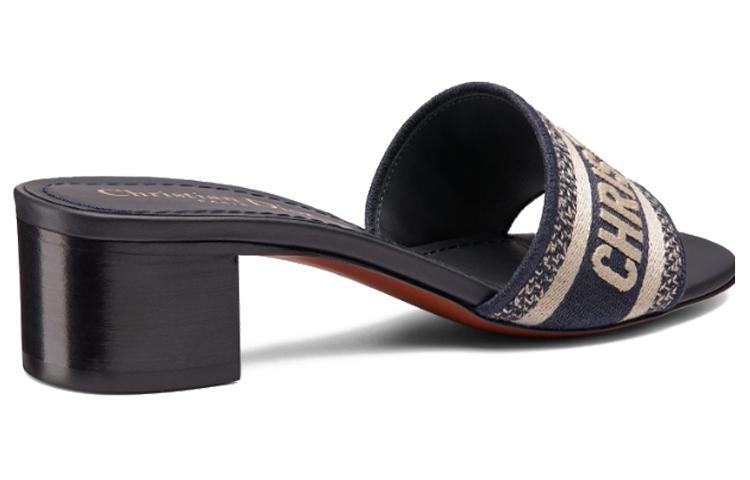 DIOR Dway Slide Slippers Blue Black Women's купить в интернет-магазине Yoocart с быстрой доставкой по России.