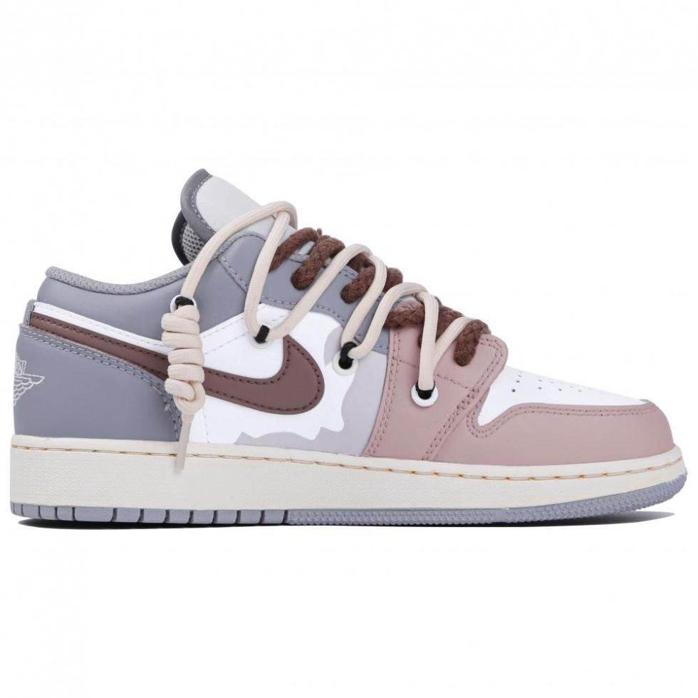 Jordan Air Jordan 1 Low Vintage Basketball Shoes GS Gray Pink купить в интернет-магазине Yoocart с быстрой доставкой по России.
