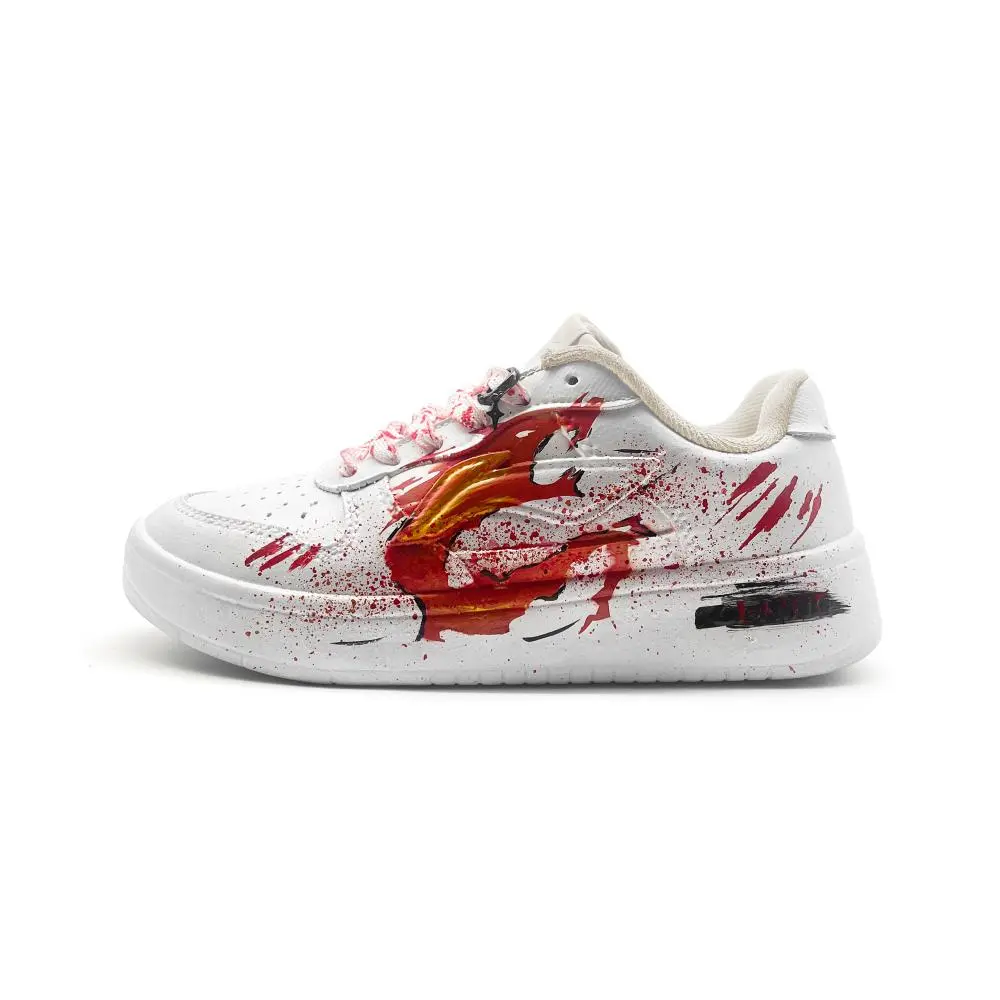 LiNing Pontoon Boats Coverage Cushioning Low top Skateboard Shoes Unisex White