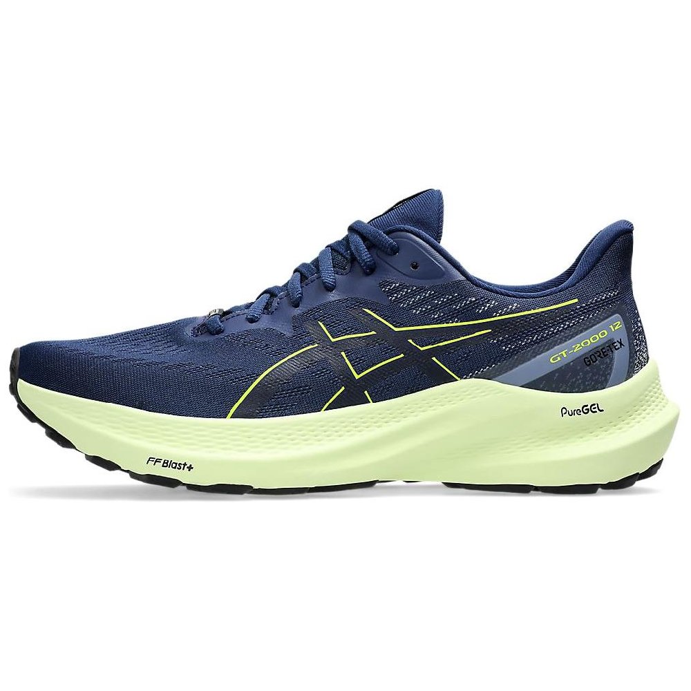 Asics GT 2000 12 Gtx Blue Expanse Safety Yellow