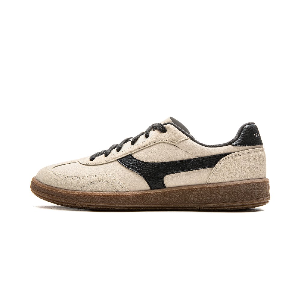 LiNing Yunchuan 2 Slip Resistant, Abrasion Resistant, Lightweight Low top German Army Trainers Men's Oat Gray