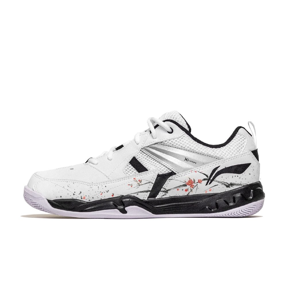 LiNing Koba Cushioning Abrasion Resistant Breathable Low Top Badminton Shoes Men's Misty Rain Begonia