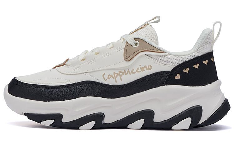 361° Anti Slip Wear Resistant Low Top Casual Shoes Women's White Black