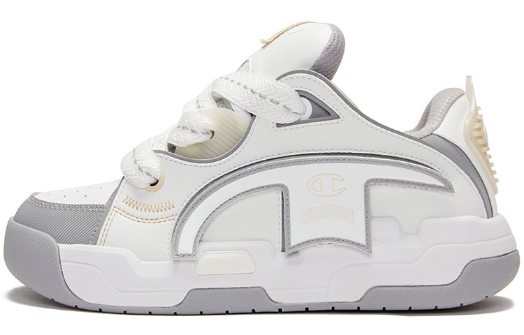 Champion Essentials Collection TronSkate V1 Skateboard Shoes Women's White Gray