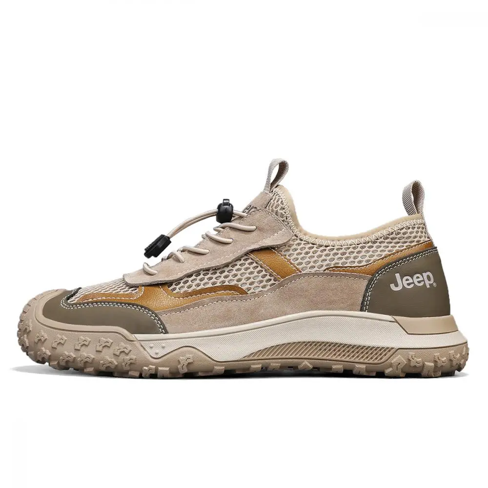Jeep Cushioning Abrasion Resistant Breathable Coverage Low Top Hiking Shoes Men's