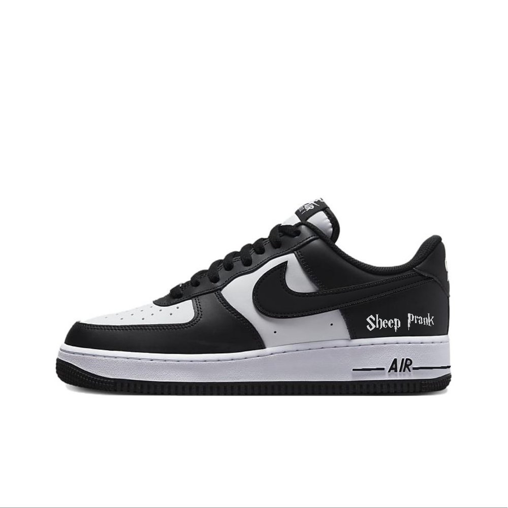 Nike Air Force 1 ''Panda'' Anti-Slip And Wear-Resistant Lightweight Low-Top Skateboard Shoes Unisex White Black