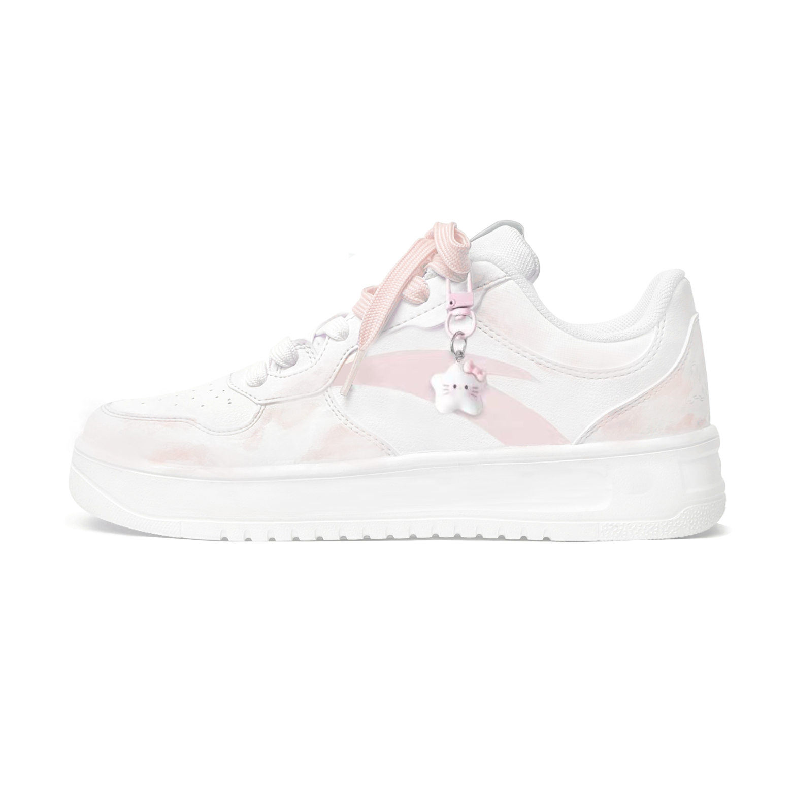 ANTA Life Collection Skateboard Shoes Unisex Low top Pink/White
