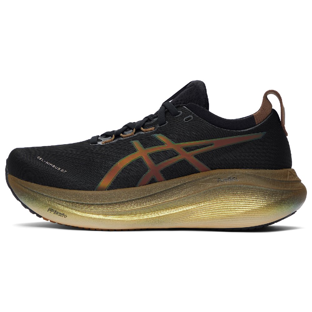 Asics Cushioning Anti-Slip And Wear-Resistant Low-Top Running Shoes Unisex Black