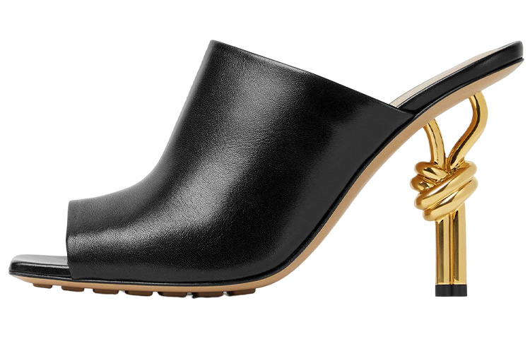 Bottega Veneta Knot Squared Toe Mules Women's