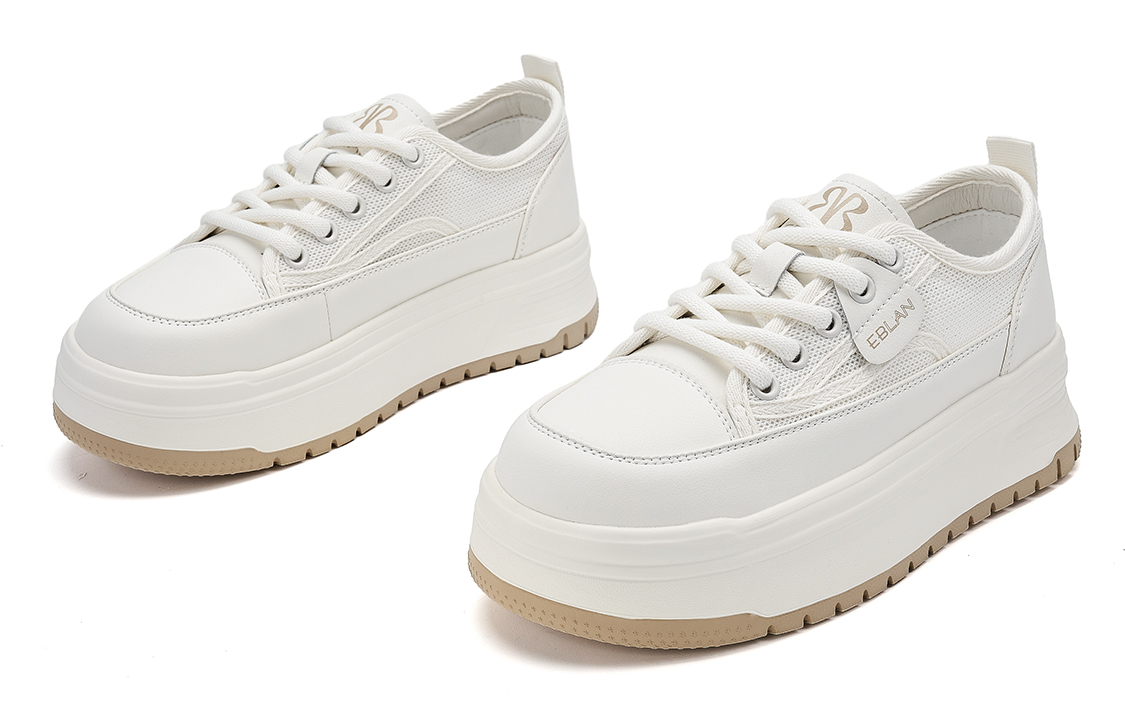 EBLAN Low Top Skateboard Shoes Women's Beige купить в интернет-магазине Yoocart с быстрой доставкой по России.