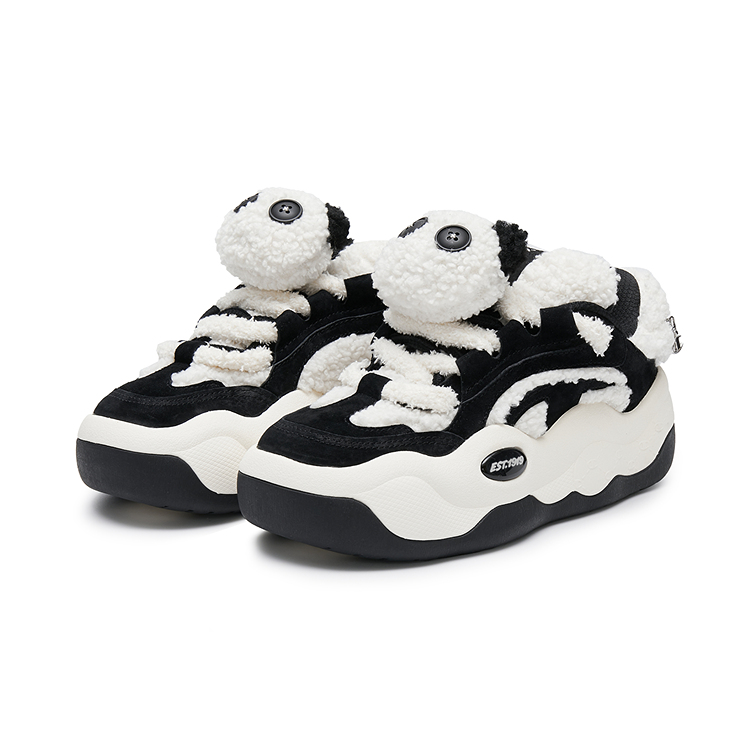 Champion CloudNine Cotton V1 Skateboard Shoes Women's Black/Milk White