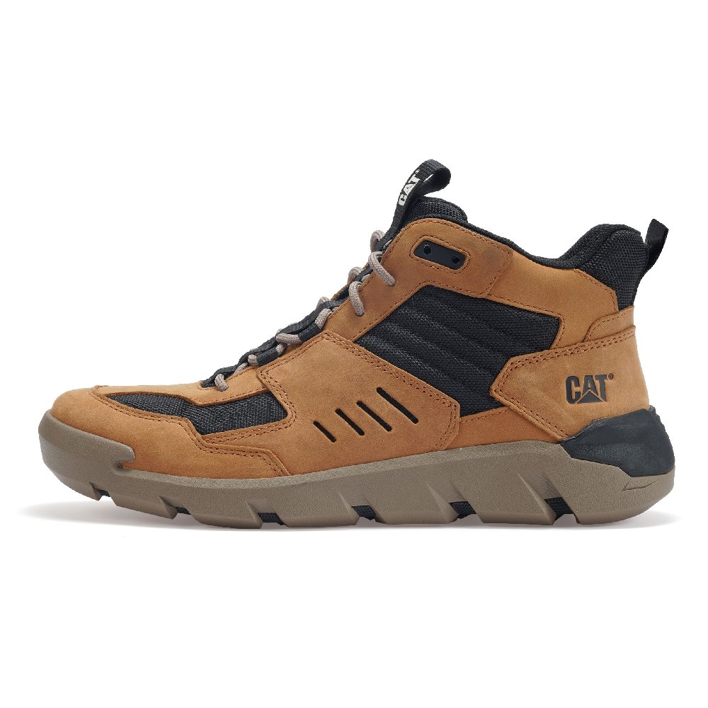CAT Crail Sport Slip-Resistant Mid-Top Outdoor Shoes Men's Brown