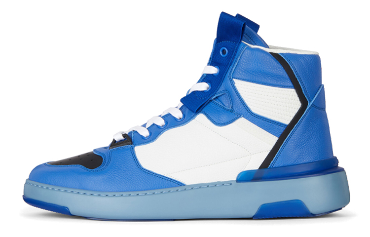 Givenchy Casual Shoes Men's High Top White/Blue Color