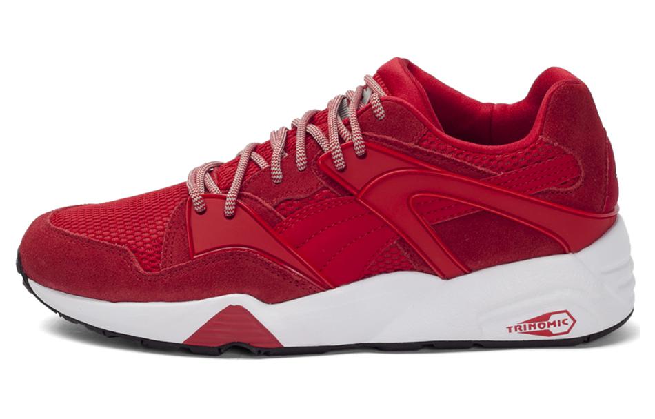 PUMA Trinomic Blaze Cushioning Anti-Slip And Wear-Resistant Low-Top Casual Shoes Unisex Red White